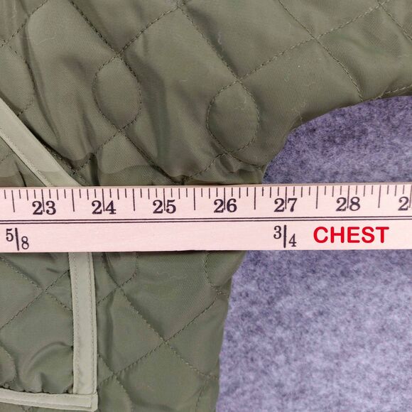 Anthropologie Pilcro Quilted Jacket Sz 1X Olive Green Oversized Cocoon Coat - Picture 7 of 14